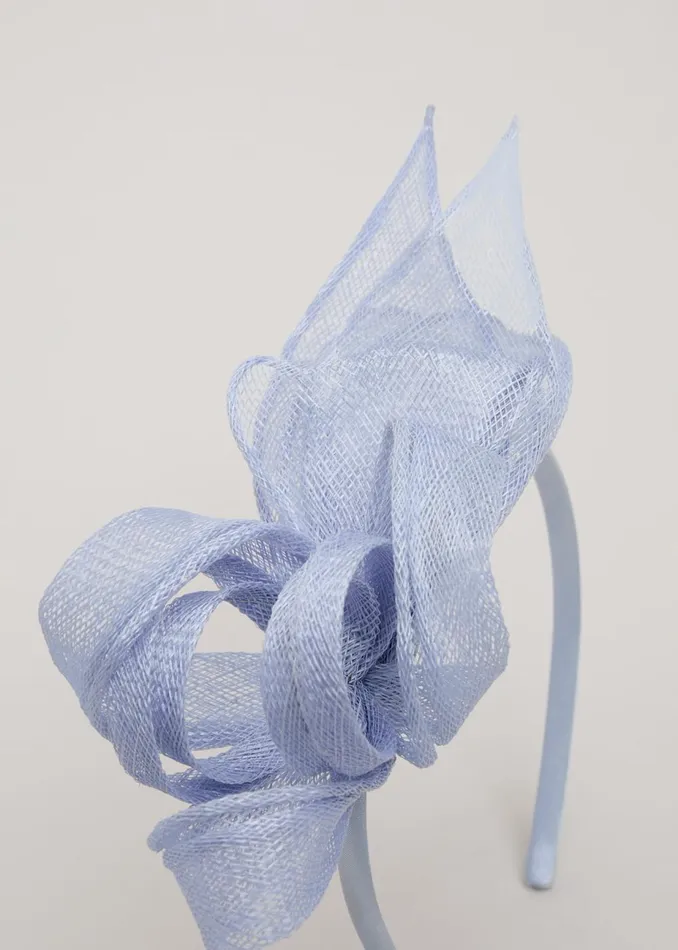 Women Phase Eight Fascinators and Hats Twist Bow Headband Pale Blue