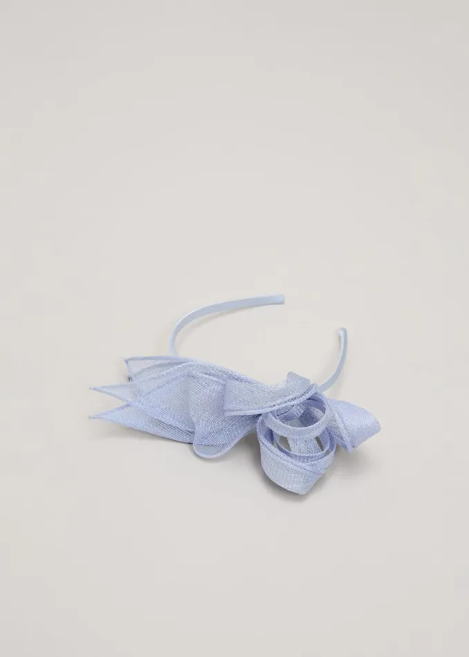 Women Phase Eight Fascinators and Hats Twist Bow Headband Pale Blue