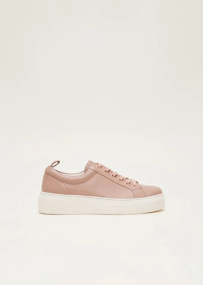 Women Phase Eight Flats Platform Trainers Light Pink