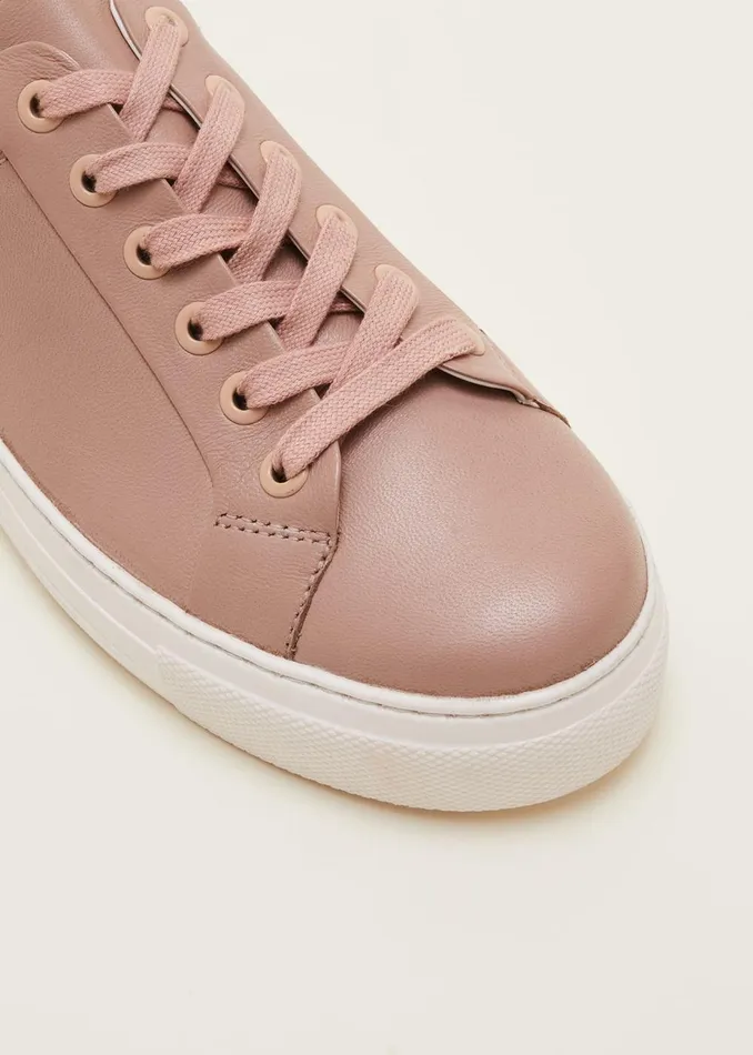 Women Phase Eight Flats Platform Trainers Light Pink