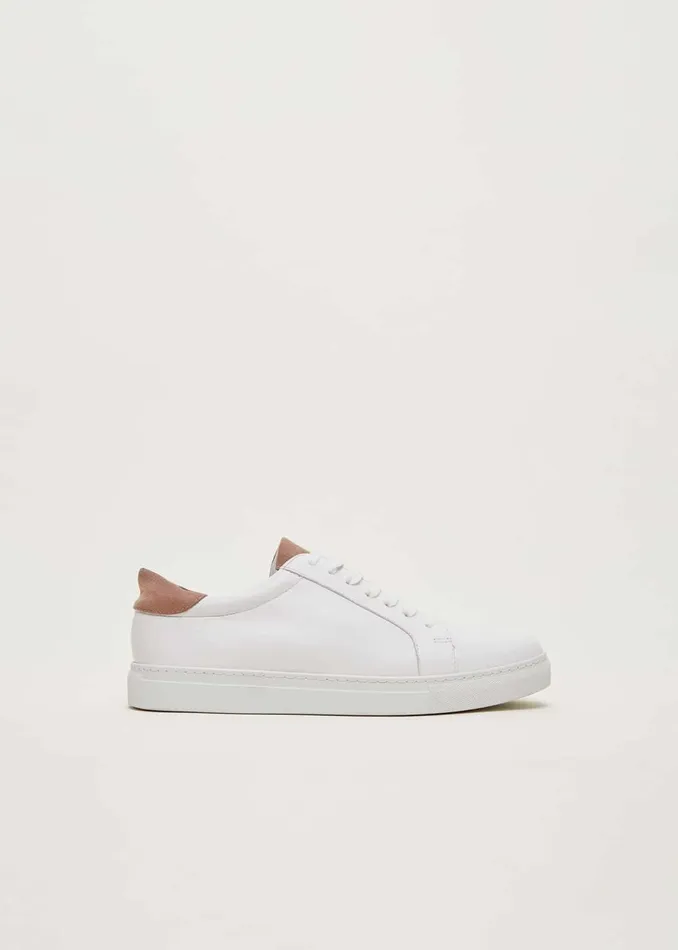 Women Phase Eight Flats Tab Trainer White