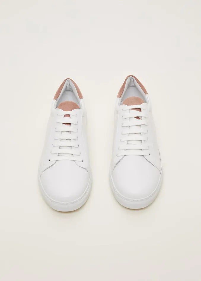 Women Phase Eight Flats Tab Trainer White