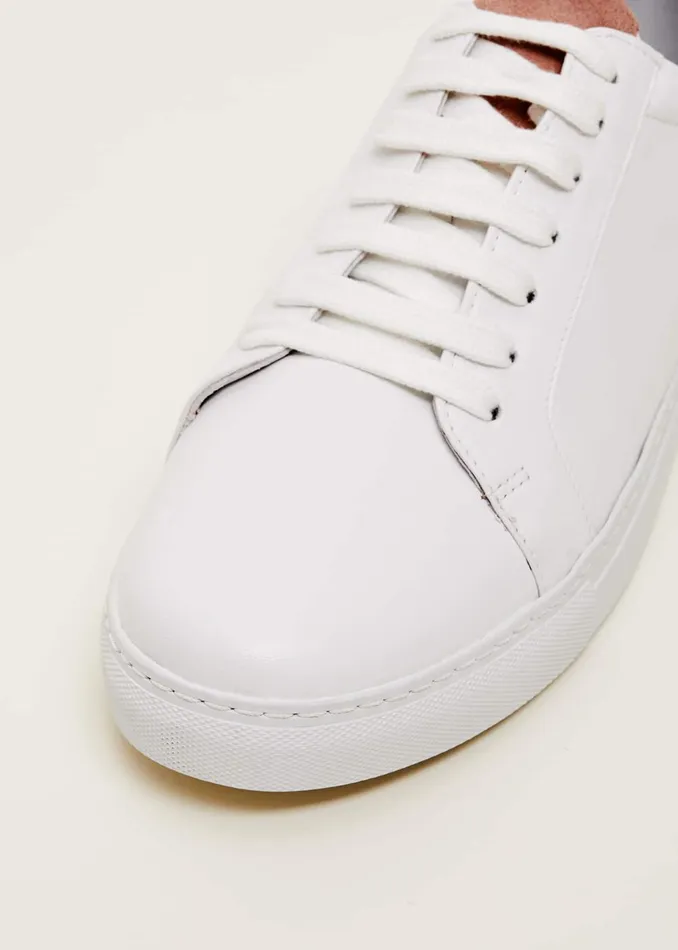 Women Phase Eight Flats Tab Trainer White