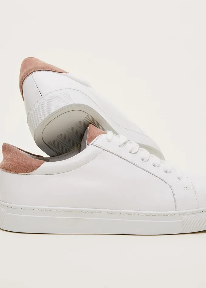 Women Phase Eight Flats Tab Trainer White