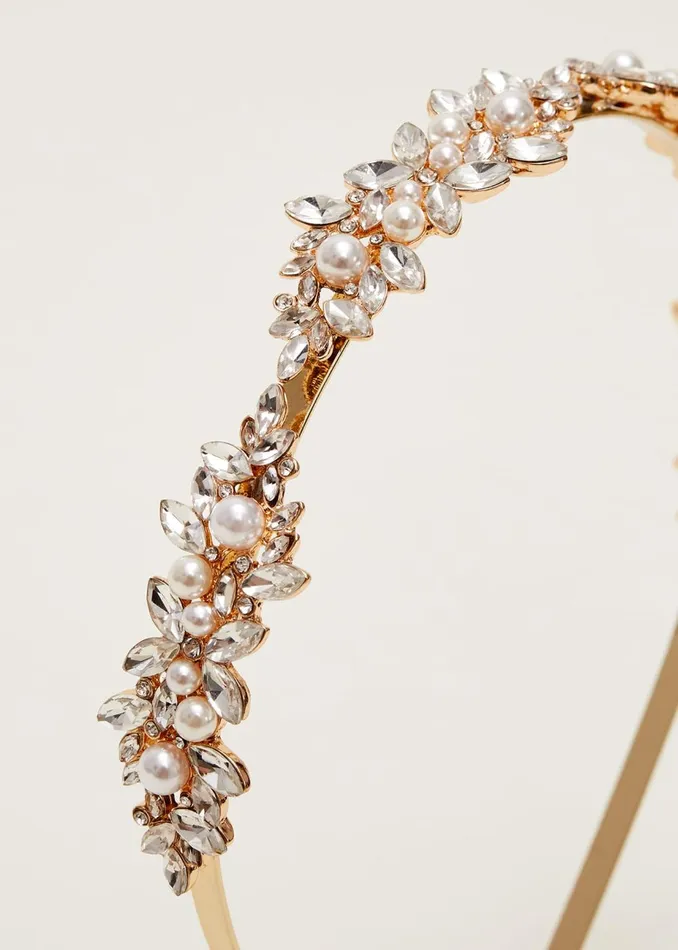 Women Phase Eight Headbands Pearl Headband Gold