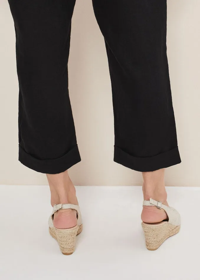 Women Phase Eight Heels Peeptoe Slingback Espadrilles Metallic