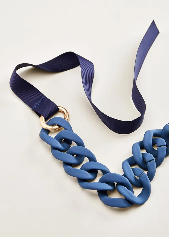 Women Phase Eight Jewellery Bili Resin Necklace Blue