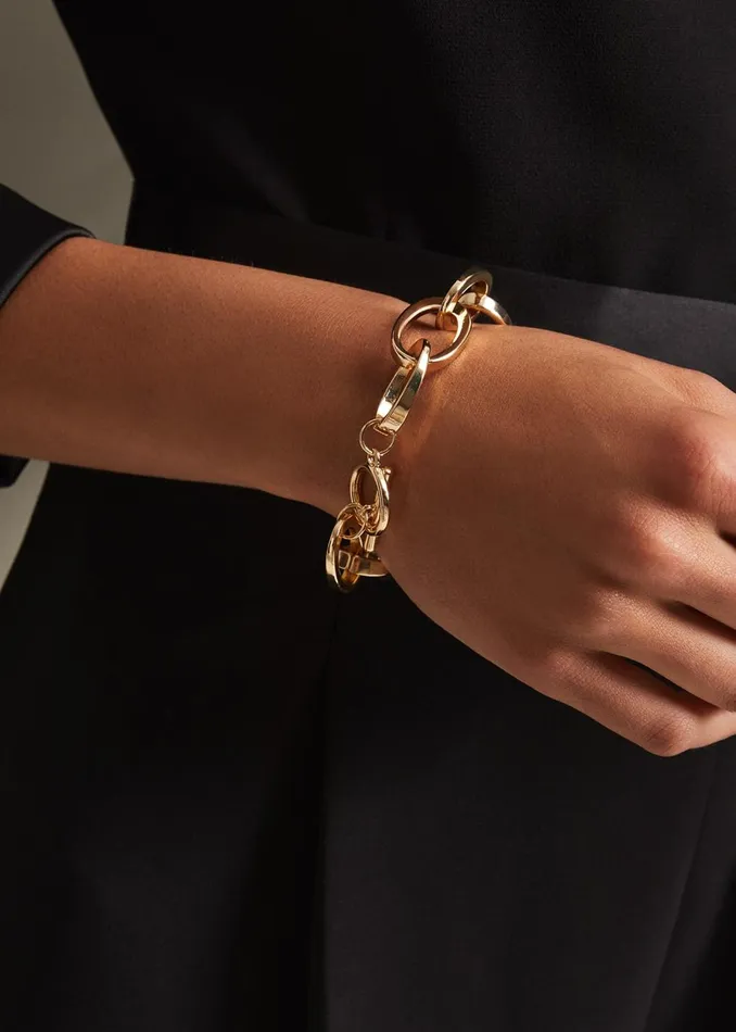 Women Phase Eight Jewellery Gold Chain Bracelet Gold
