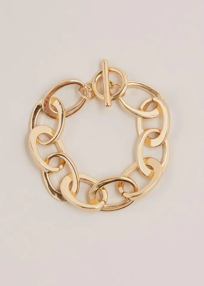 Women Phase Eight Jewellery Gold Chain Bracelet Gold