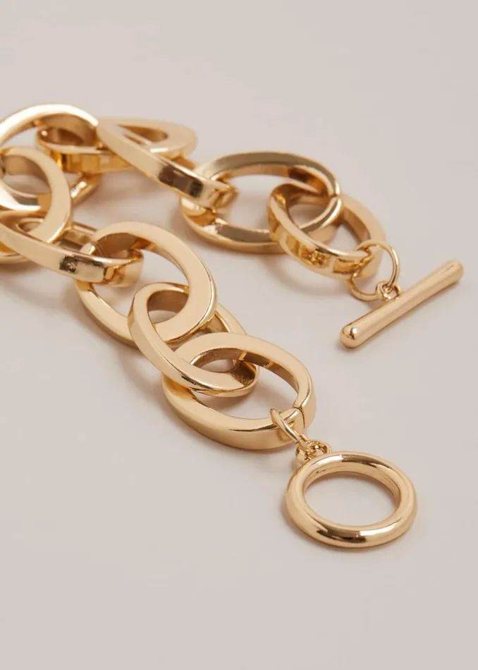 Women Phase Eight Jewellery Gold Chain Bracelet Gold