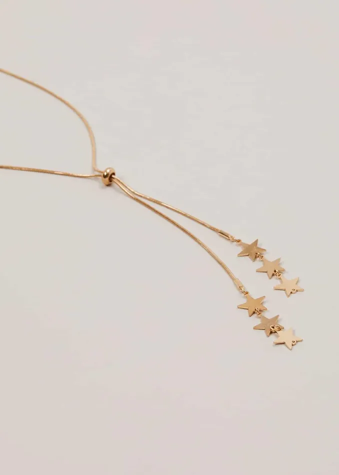 Women Phase Eight Jewellery Gold Star Lariat Necklace Gold