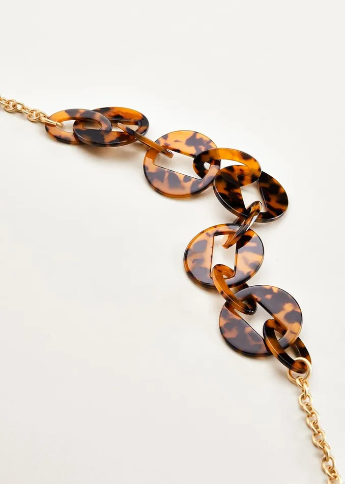 Women Phase Eight Jewellery Julianne Tortoiseshell Resin Necklace Multicoloured