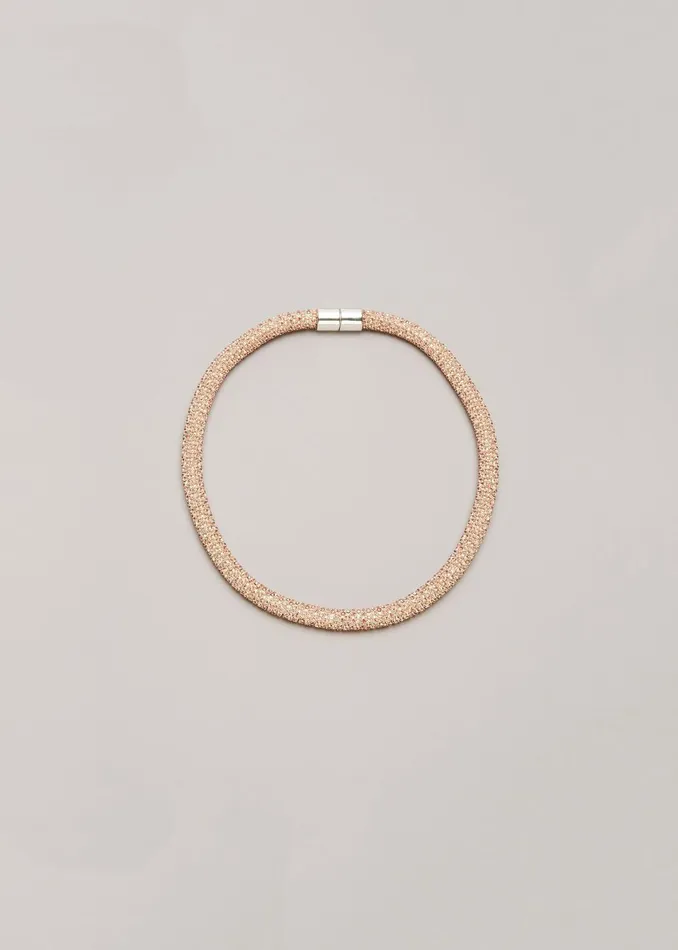 Women Phase Eight Jewellery Lizzie Sparkle Necklace Rose Gold