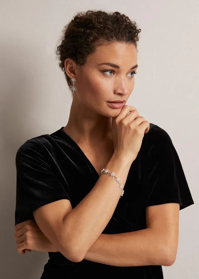 Women Phase Eight Jewellery Silver Plated Star Bracelet Silver
