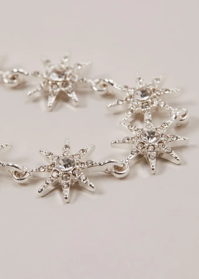 Women Phase Eight Jewellery Silver Plated Star Bracelet Silver