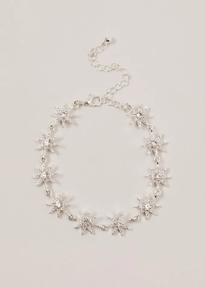 Women Phase Eight Jewellery Silver Plated Star Bracelet Silver