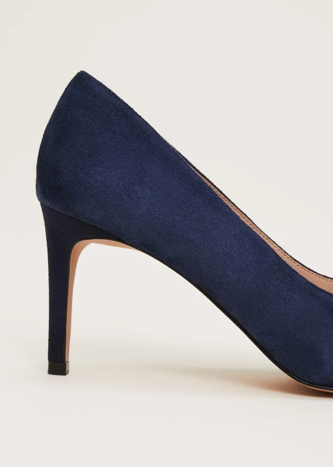 Women Phase Eight Occasion Shoes Embellished Court Shoe Navy