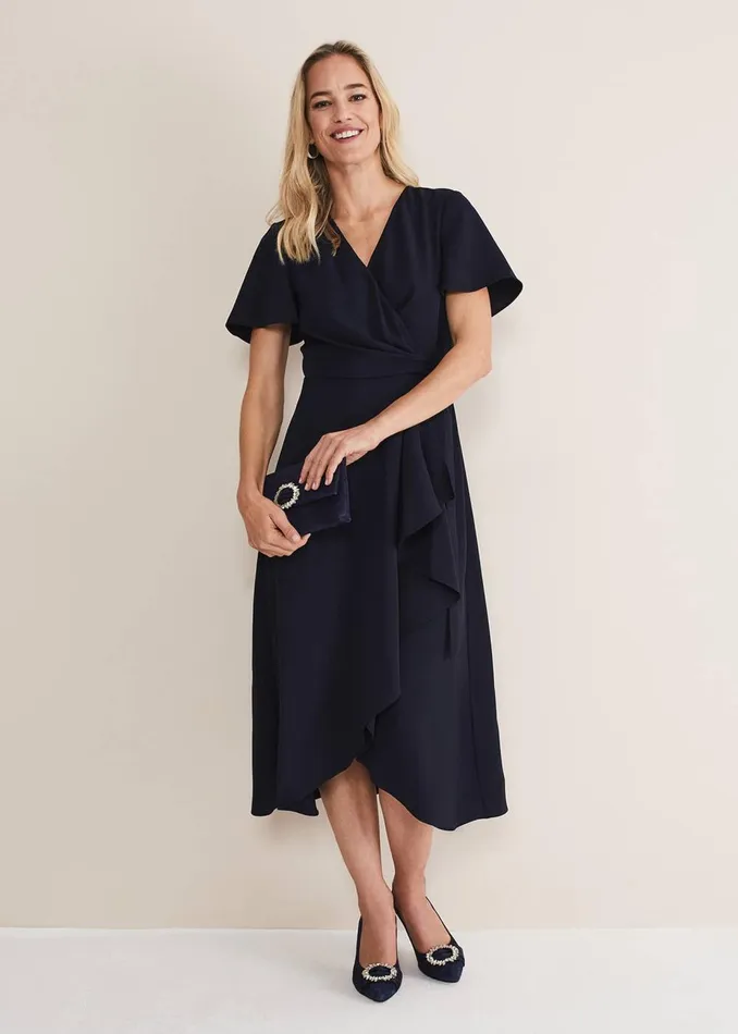 Women Phase Eight Occasion Shoes Embellished Court Shoe Navy
