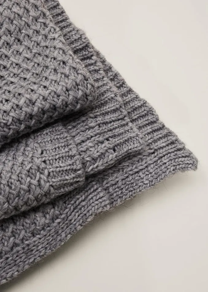 Women Phase Eight Scarves Miya Knitted Blanket Grey