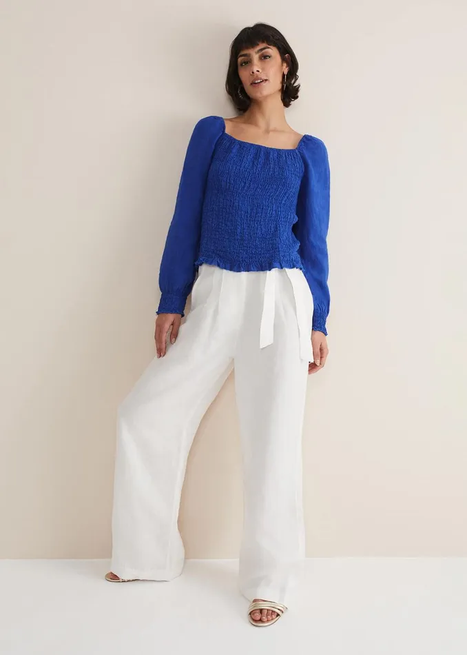 Women Phase Eight Shirts and Blouses Esty Blue Blouse Cobalt