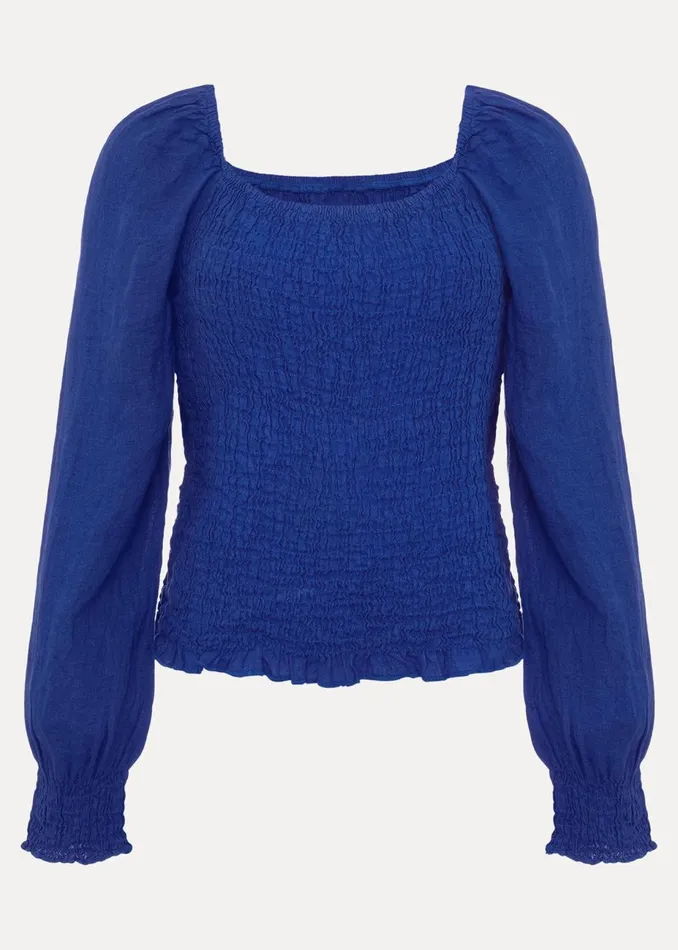Women Phase Eight Shirts and Blouses Esty Blue Blouse Cobalt