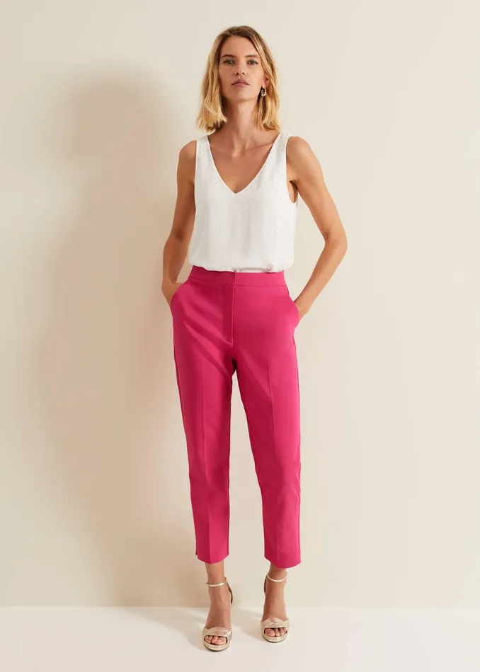 Women Phase Eight Shirts and Blouses Hayley Hotfix Vest Nude