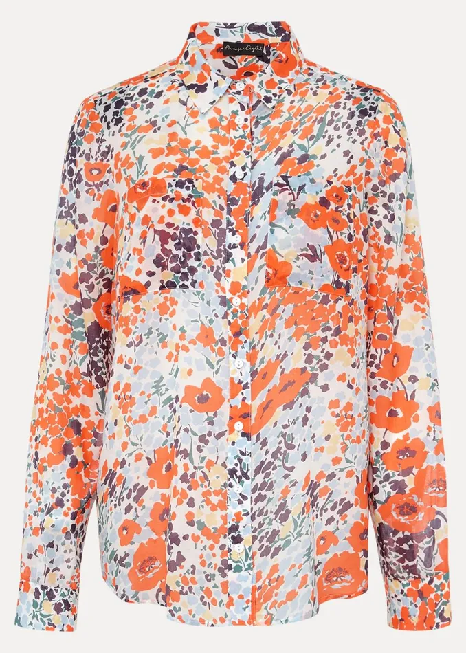 Women Phase Eight Shirts and Blouses Katie Cotton Floral Blouse Multicoloured
