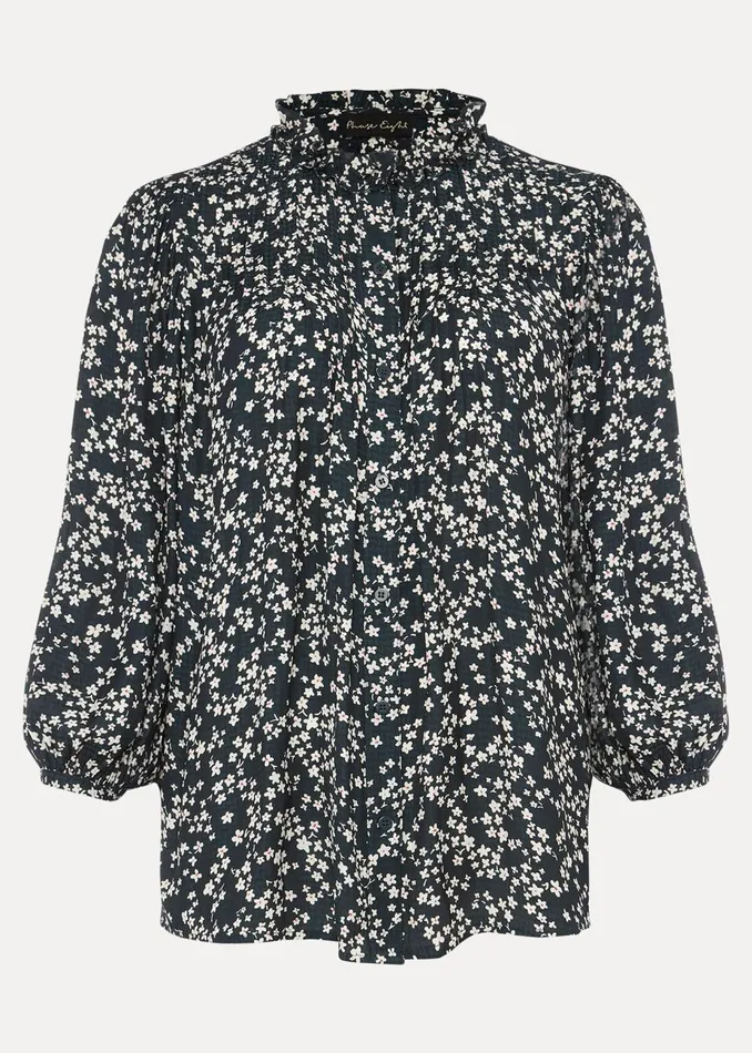 Women Phase Eight Shirts and Blouses Lennox Ditsy Print Blouse Greenpink