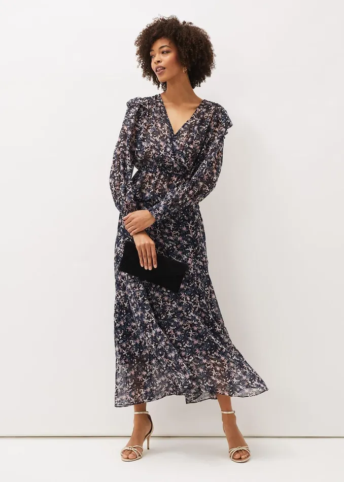 Women Phase Eight Shirts and Blouses Lola Floral CoOrd Blouse Navypink