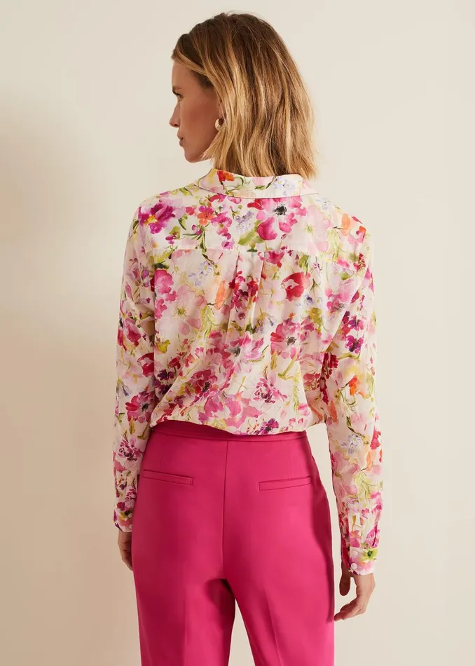 Women Phase Eight Shirts and Blouses Maddelena Floral Print Shirt Multicoloured