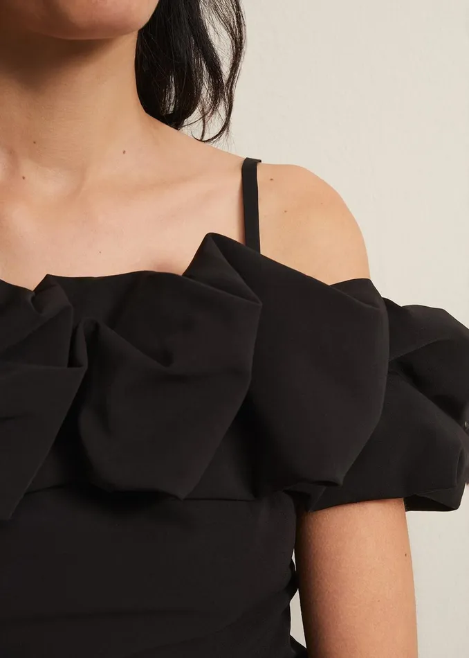 Women Phase Eight Shirts and Blouses Mallorary Off The Shoulder Top Black