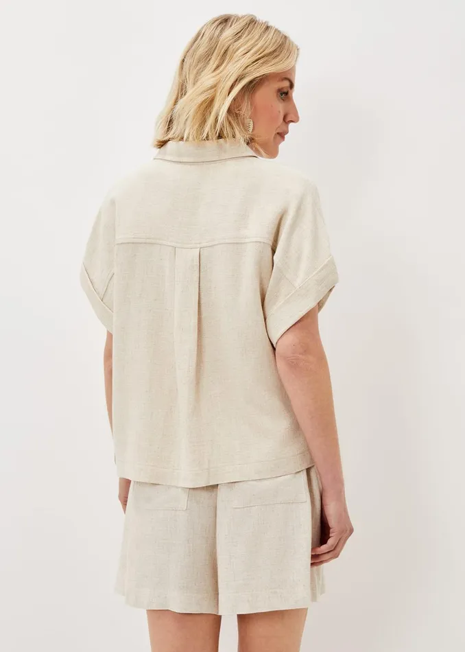 Women Phase Eight Shirts and Blouses Mona CoOrd Blouse Natural