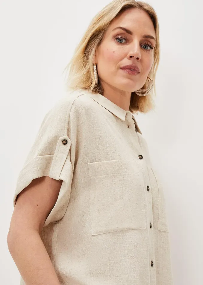 Women Phase Eight Shirts and Blouses Mona CoOrd Blouse Natural
