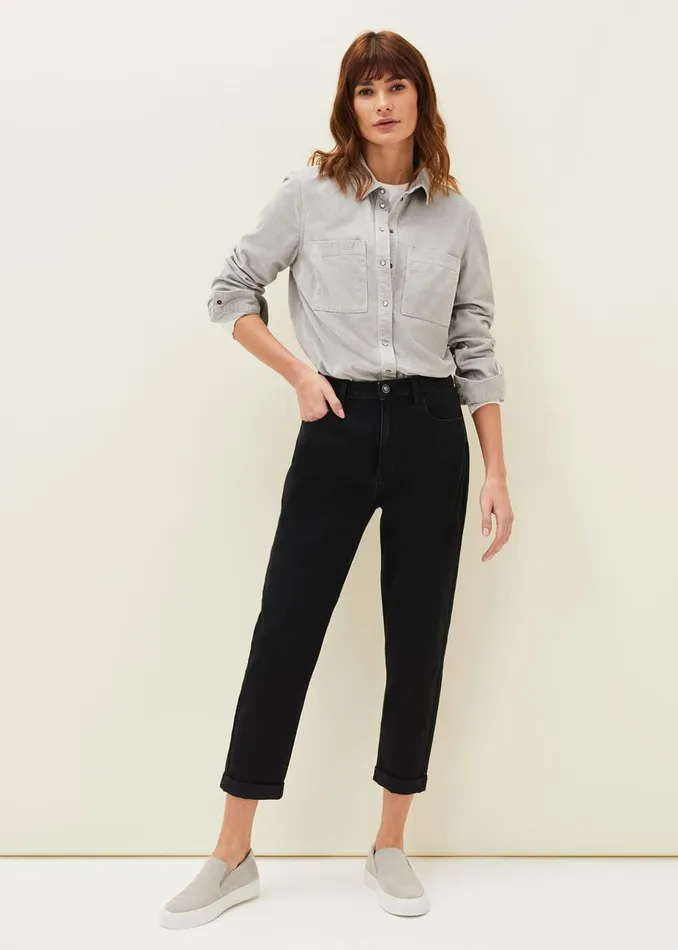 Women Phase Eight Shirts and Blouses Peggie Corduroy Oversized Shirt Mint