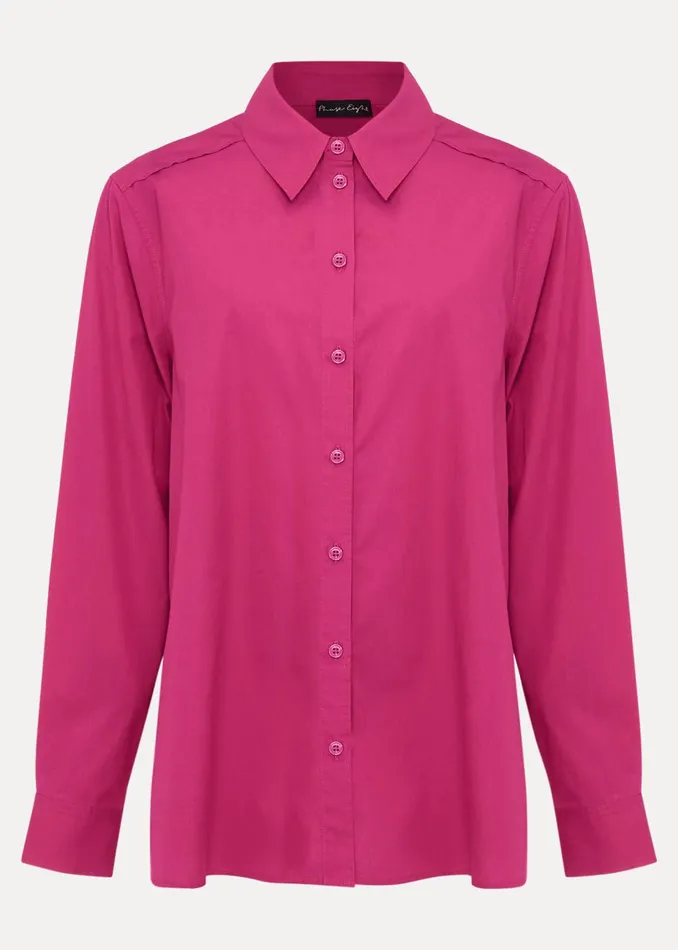 Women Phase Eight Shirts and Blouses Pink Cotton Shirt Pink