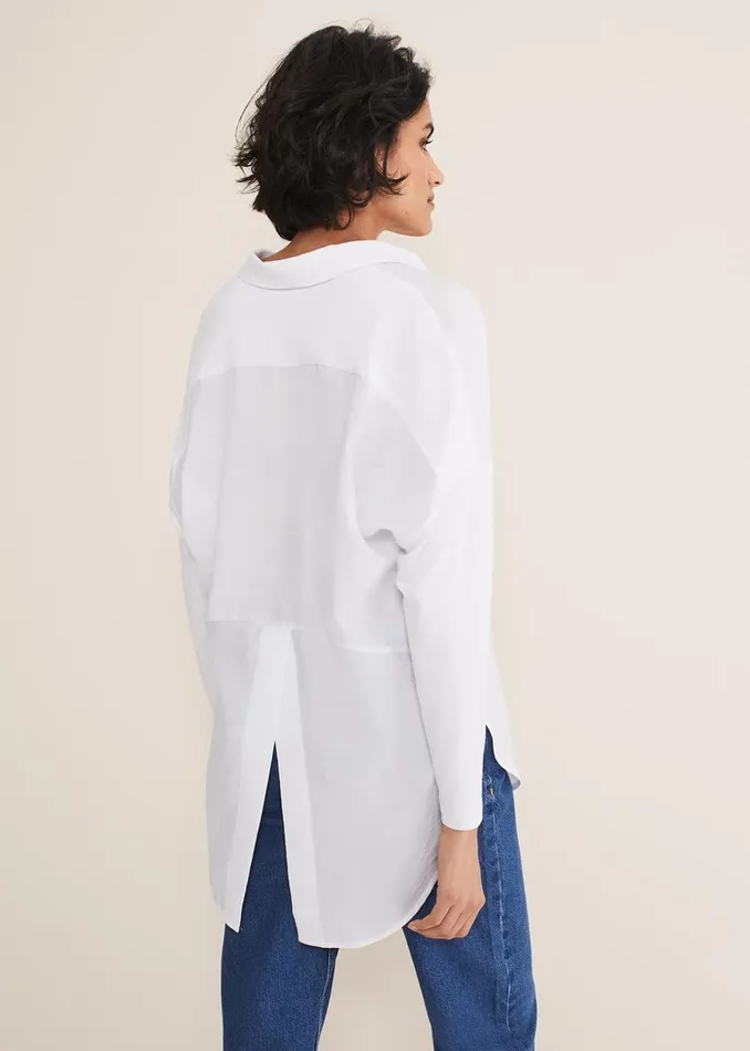 Women Phase Eight Shirts and Blouses Saskia Woven Front Shirt White