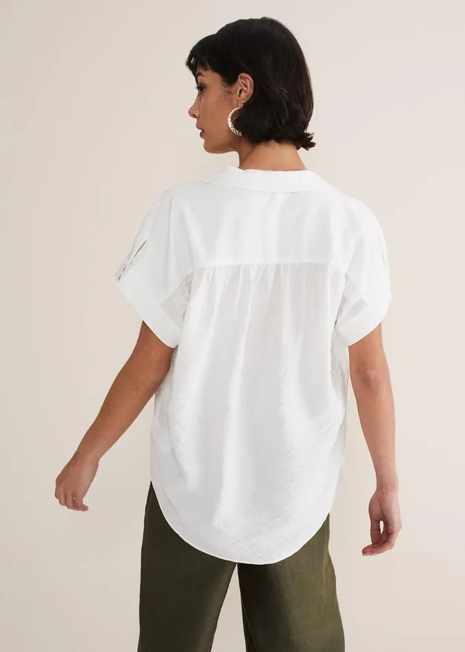 Women Phase Eight Shirts and Blouses Thea VNeck Shirt Ivory