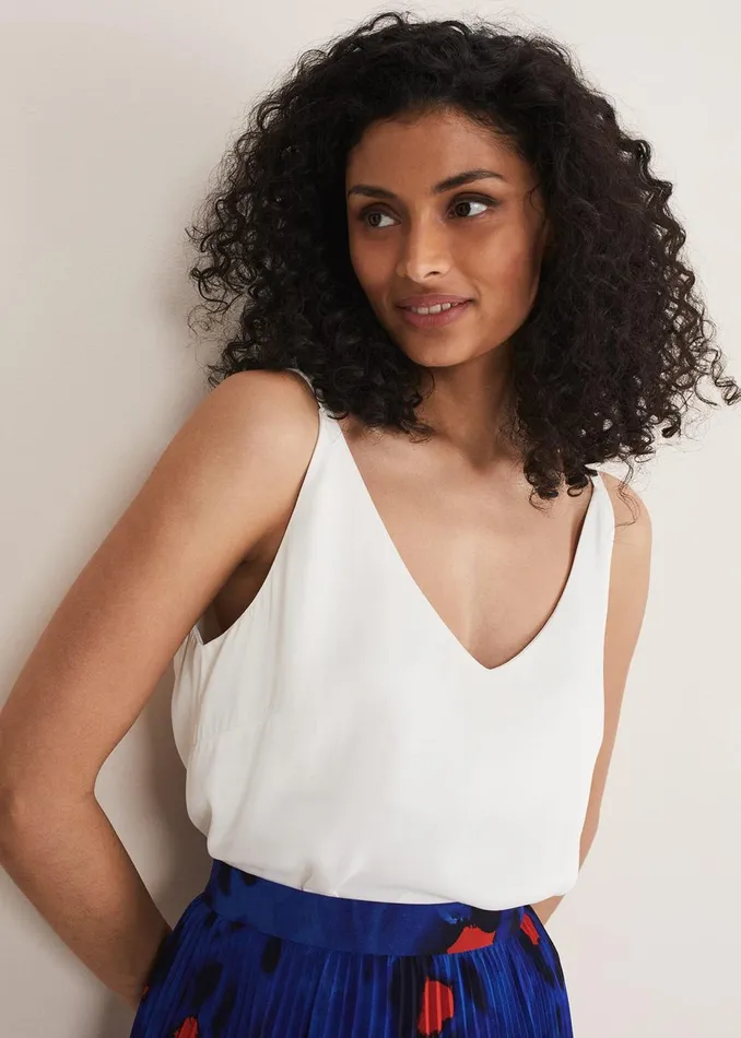 Women Phase Eight Tops and TShirts Alanis Cami Top Cream