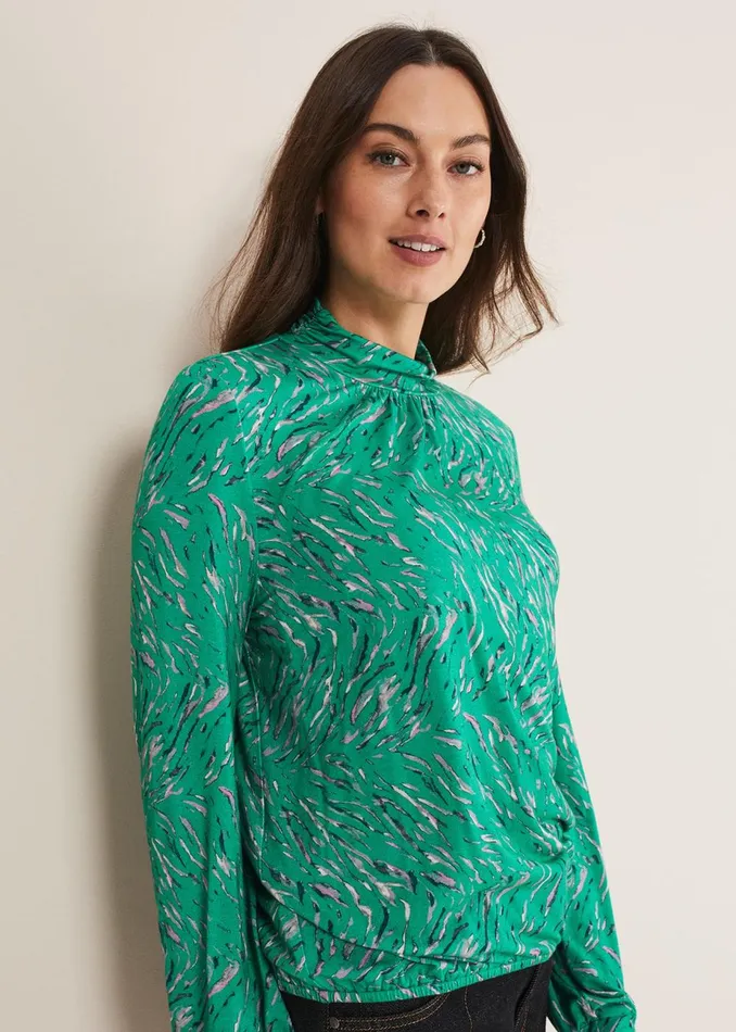 Women Phase Eight Tops and TShirts Anamaria Bubble Top Apple Multi