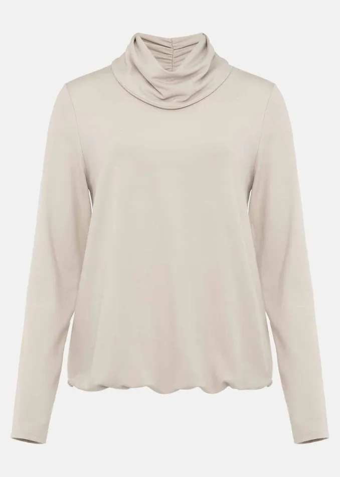 Women Phase Eight Tops and TShirts Elia Cowl Neck Blouson Top Stone