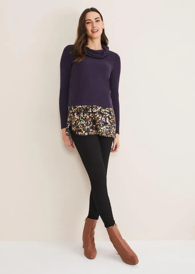 Women Phase Eight Tops and TShirts Heiley Double Layer Top Greenstone