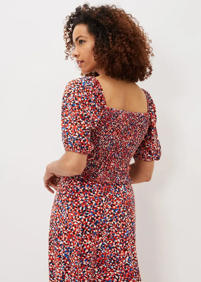 Women Phase Eight Tops and TShirts Kamila Ditsy Print CoOrd Top Multicoloured