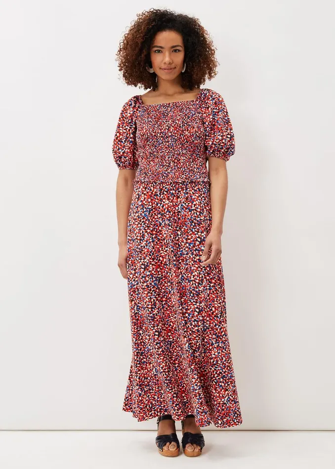 Women Phase Eight Tops and TShirts Kamila Ditsy Print CoOrd Top Multicoloured