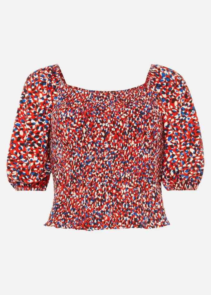 Women Phase Eight Tops and TShirts Kamila Ditsy Print CoOrd Top Multicoloured