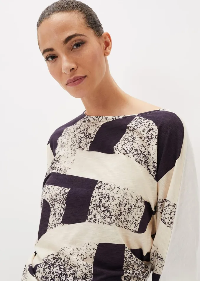 Women Phase Eight Tops and TShirts Sorcha Abstract Print Top Multicoloured
