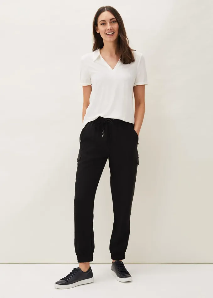 Women Phase Eight Tops and TShirts Zoyia Polo Neck Top Ivory