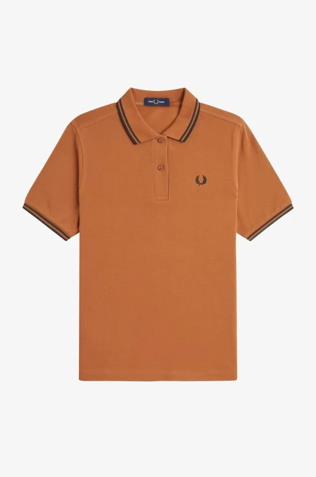 Women Polo Shirts Fred Perry G3600 Marmaladeblackblack