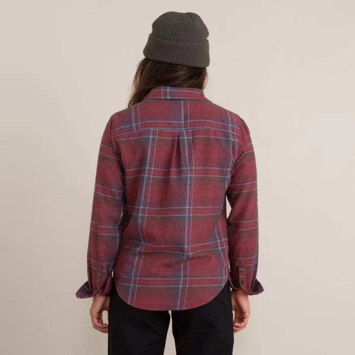 Women Roark Flannels Alpine Long Sleeve Flannel Maroon
