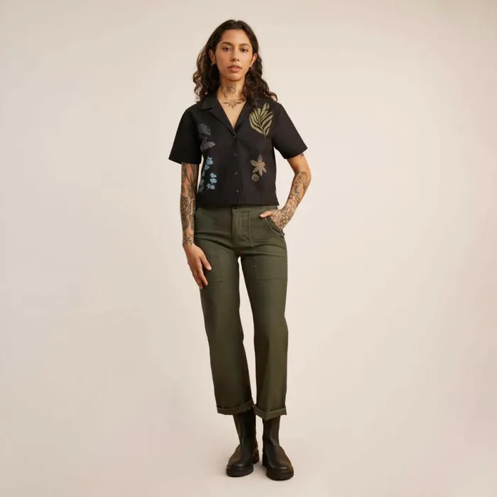 Women Roark Shirts Idle Camp Shirt Black