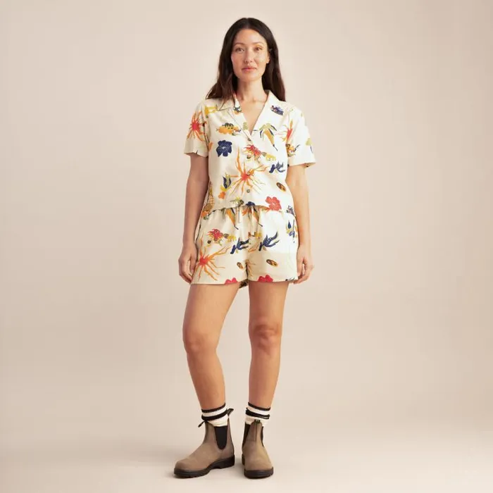 Women Roark Shirts Idle Camp Shirt Vintage White